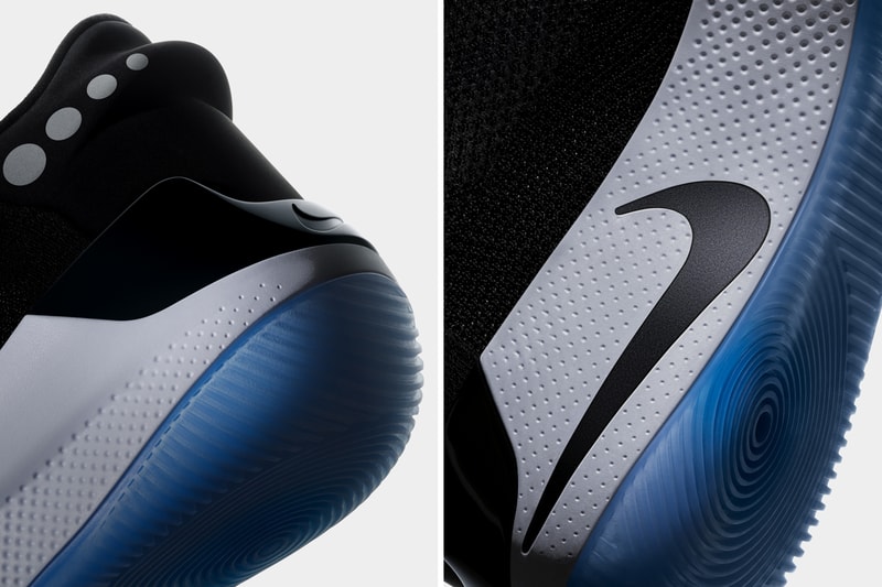 Nike Adapt BB Self Lacing Basketball Sneaker sneakers shoes fitadapt power app smartphone lights fit flywire flyknit jason tatum