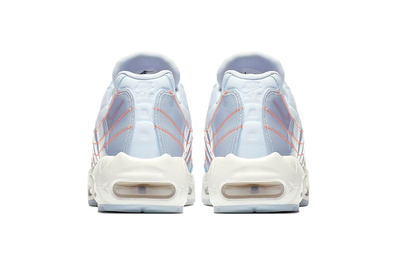 ナイキ エアマックス 半透明 アッパー Nike Launches Women's-Only Translucent Air Max 95 drop release date info images price sportswear half blue orange