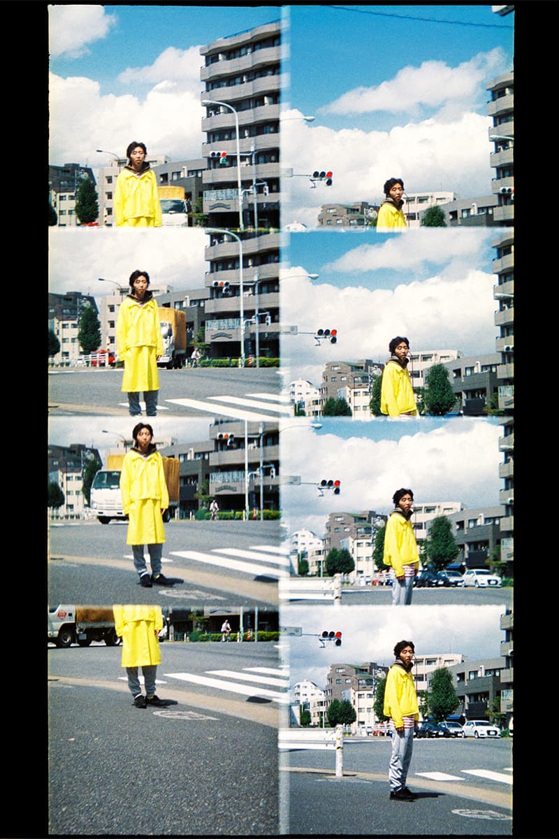 フィンガリン ルックブック PHINGERIN Spring/Summer 2019 Lookbook 柄本時生 camouflage vest Japan accessories sweat sweatshirt sweatpants trousers jacket outerwear baghead hats red pants tee tshirt silk tang suit jacket bomber