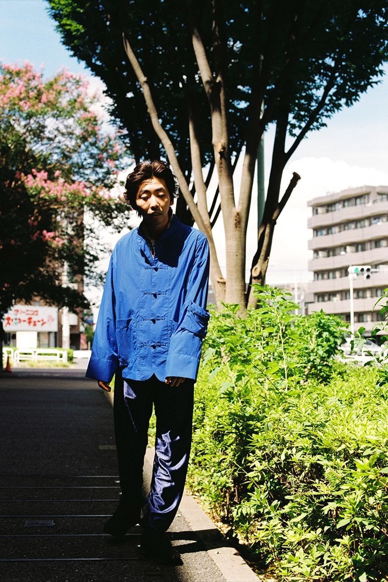 フィンガリン ルックブック　PHINGERIN Spring/Summer 2019 Lookbook　柄本時生　 camouflage vest Japan accessories sweat sweatshirt sweatpants trousers jacket outerwear baghead hats red pants tee tshirt silk tang suit jacket bomber 