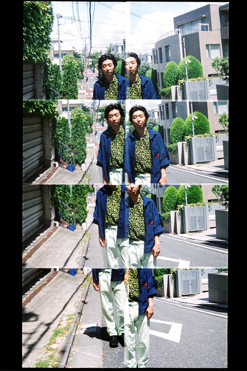 フィンガリン ルックブック PHINGERIN Spring/Summer 2019 Lookbook 柄本時生 camouflage vest Japan accessories sweat sweatshirt sweatpants trousers jacket outerwear baghead hats red pants tee tshirt silk tang suit jacket bomber