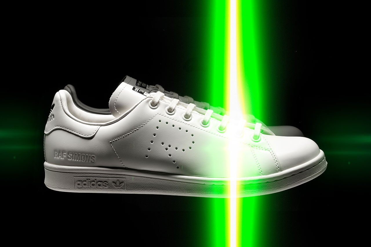 raf simons adidas stan smith collaboration spring summer 2019 colorway tom greyhound paris fashion week april 2019 release date drop buy info L.A. Trainer torsion conquest super micropacer