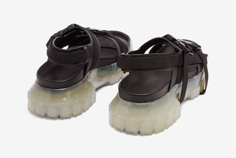 Rick Owens より半透明のチャンキーソールを装備した重厚なレザーサンダルが登場