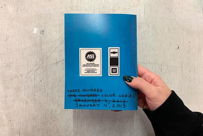 トム･サックス　Tom Sachs Caprice Owners Manual Second Edition Release buy info details pages 2019 preview cover contents