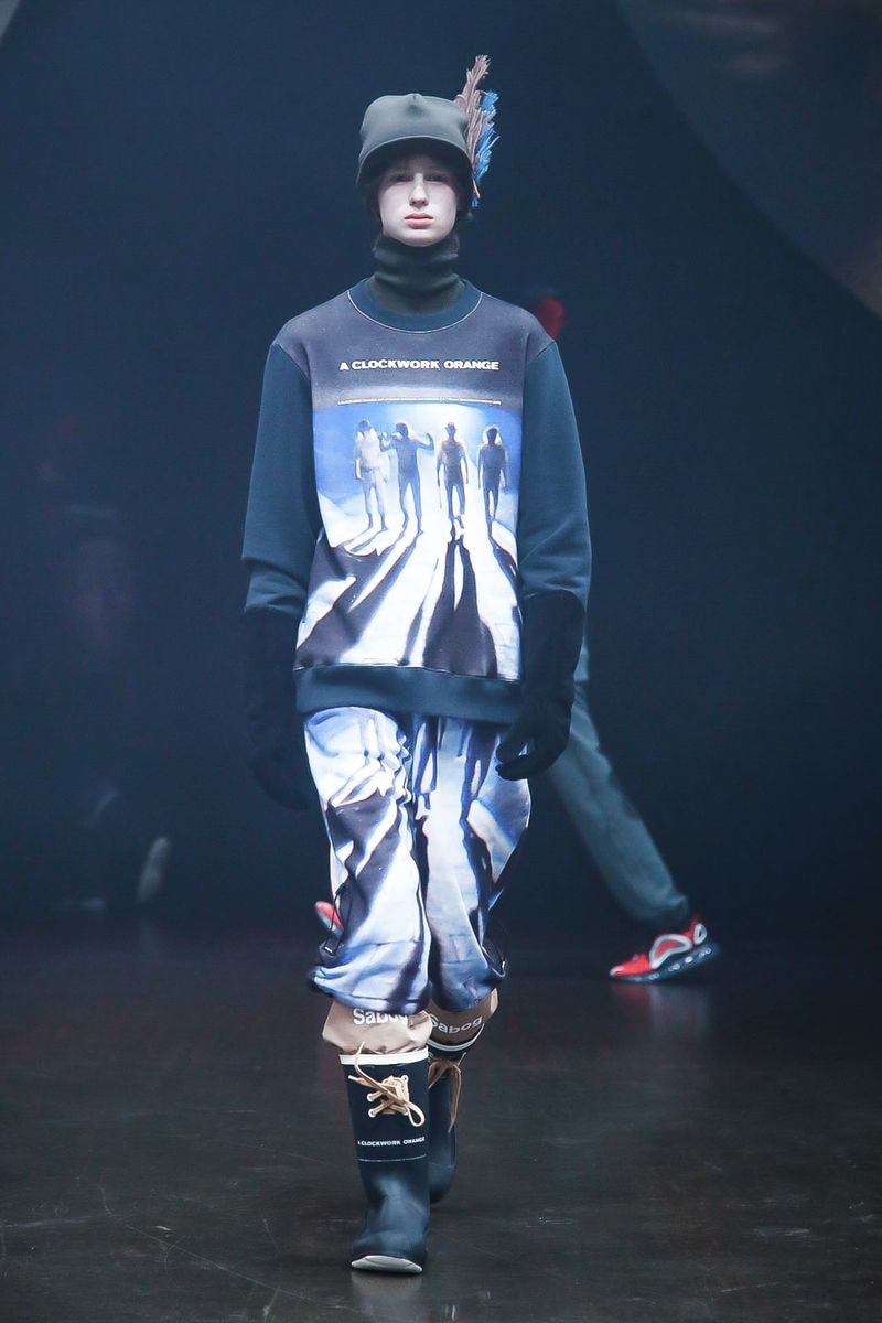 アンダーカバー UNDERCOVER 時計じかけのオレンジ 2019年秋冬 ナイキ Nike コラボ ヴァレンティノ Valentino AW Fall Winter 2019 Collection Runway paris fashion week mens jun takahashi clockwork orange droogs nike collaboration valentino