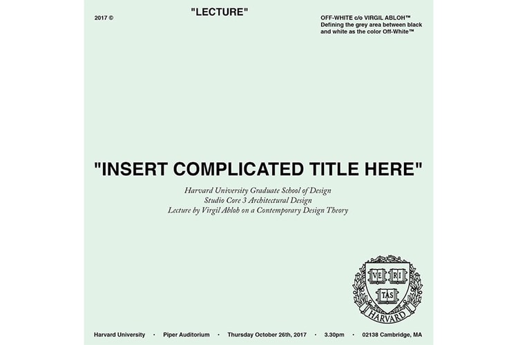 ヴァージル・アブローのハーバード大学における講義記録の日本語翻訳版『“複雑なタイトルをここに”』が販売決定