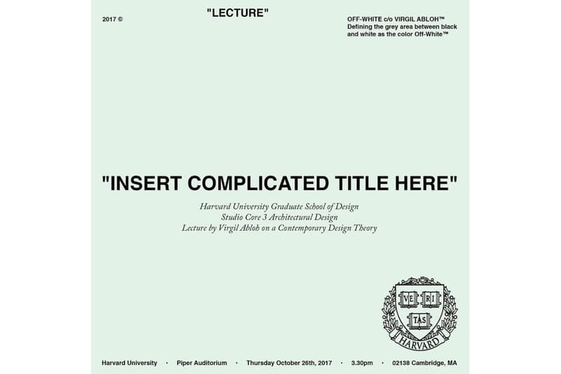 ヴァージル・アブロー 複雑なタイトルをここに オフホワイト ルイヴィトン ハーバード大学 virgil abloh Louis Vuitton insert complicated title here book release 　ブック　リリース