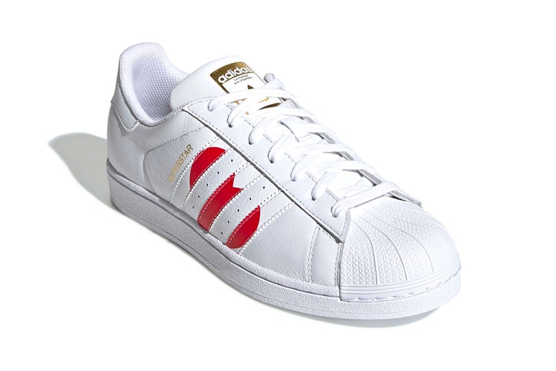 アディダス スーパースター　バレンタイン　モデル　Adidas Superstar Valentines Day 2019 Info sneakers shoe fashion adidas originals Running White College Red Gold Met Date Release