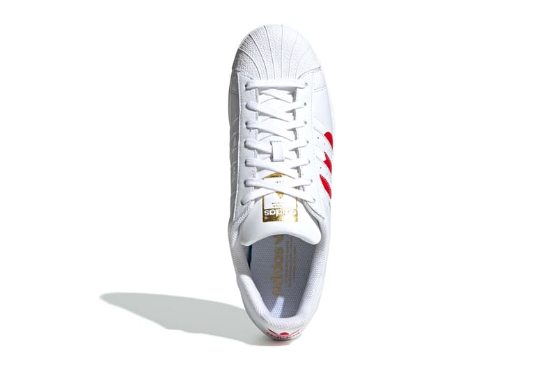 アディダス スーパースター　バレンタイン　モデル　Adidas Superstar Valentines Day 2019 Info sneakers shoe fashion adidas originals Running White College Red Gold Met Date Release