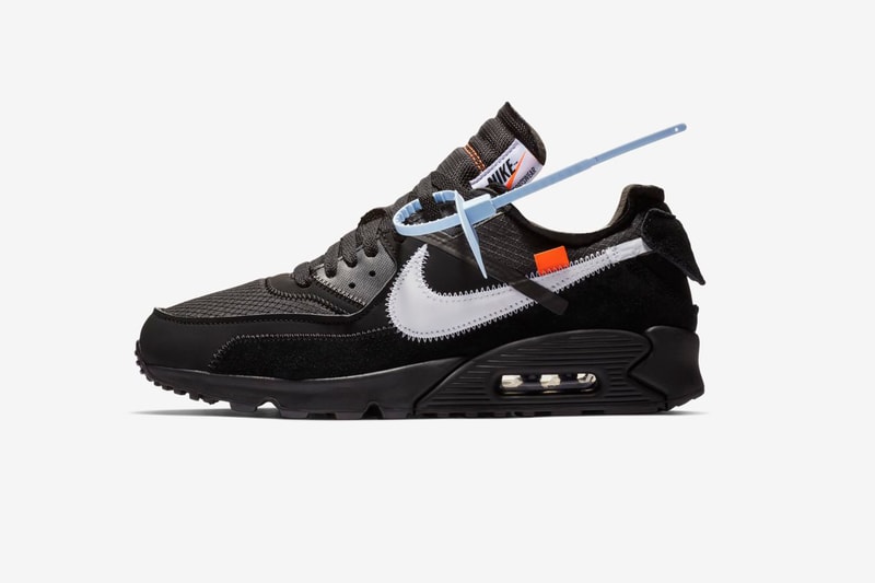 ナイキ スニーカー オフホワイト ヴァージル アブロー エア マックス airmax 90 the ten black cone white 