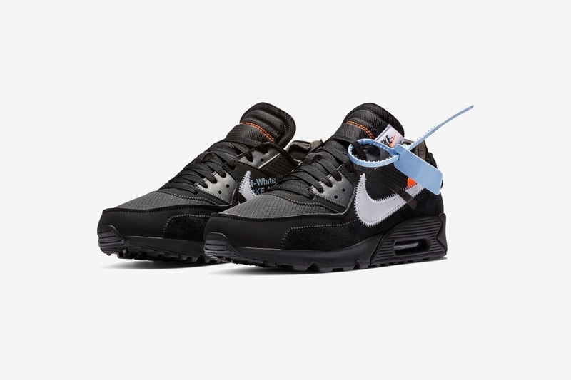 ナイキ スニーカー オフホワイト ヴァージル アブロー エア マックス airmax 90 the ten black cone white 