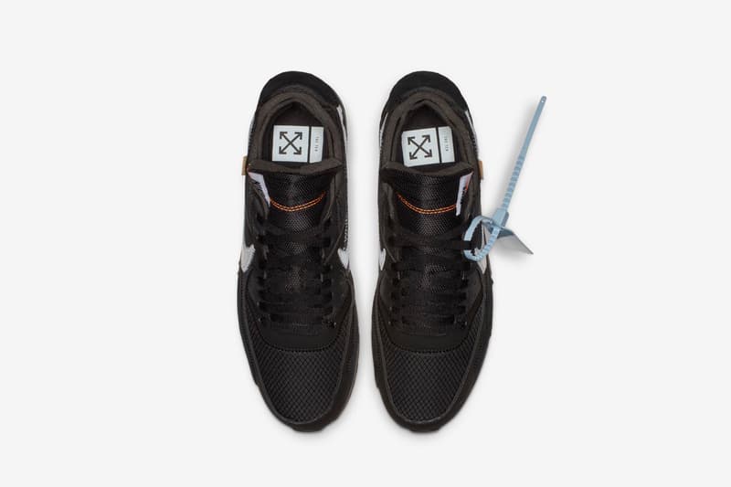 ナイキ スニーカー オフホワイト ヴァージル アブロー エア マックス airmax 90 the ten black cone white 