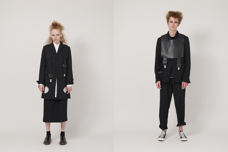 ブラック コム デ ギャルソン ナイキ　コラボレーション　春夏　コレクション BLACK COMME des GARÇONS SS19 Collection spring/summer rei kawakubo tailored shirting coach jacket shirts shorts blazers trousers suit t-shirts skirt patchwork nike collab 