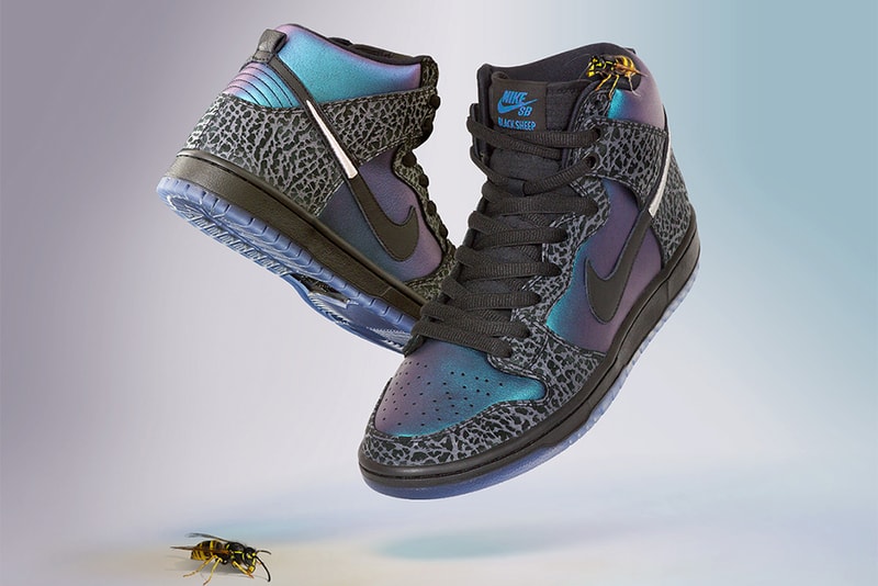 ナイキSb ブラックシープ nbaオールスター シャーロット・ホーネッツ black sheep skate shop nike sb dunk high black hornet 2019 february footwear