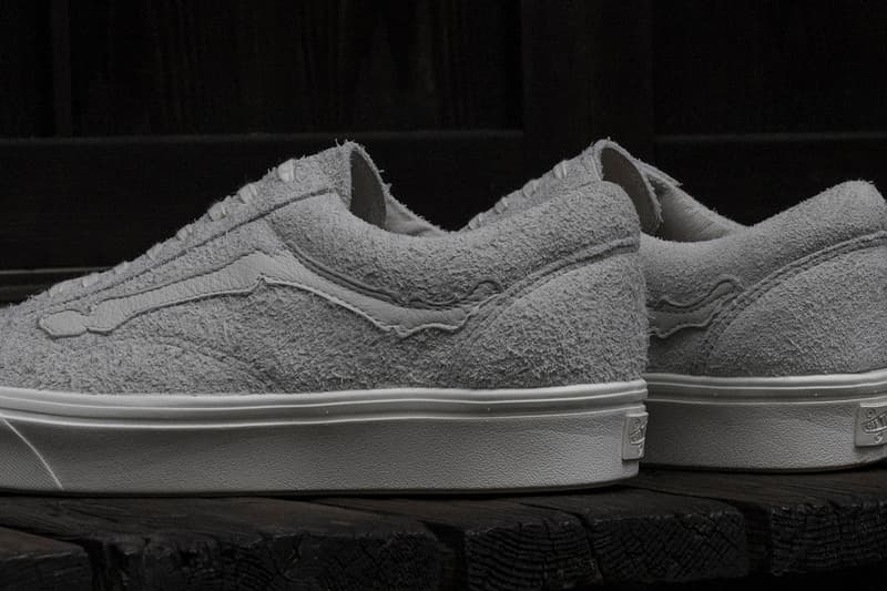 ヴァンズ オールドスクール ヴァンズ ボルト Blends Vans Vault Old Skool COMFYCUSH LX スニーカー First Look Sneaker Bone Jazz Stripe hair suede black grey