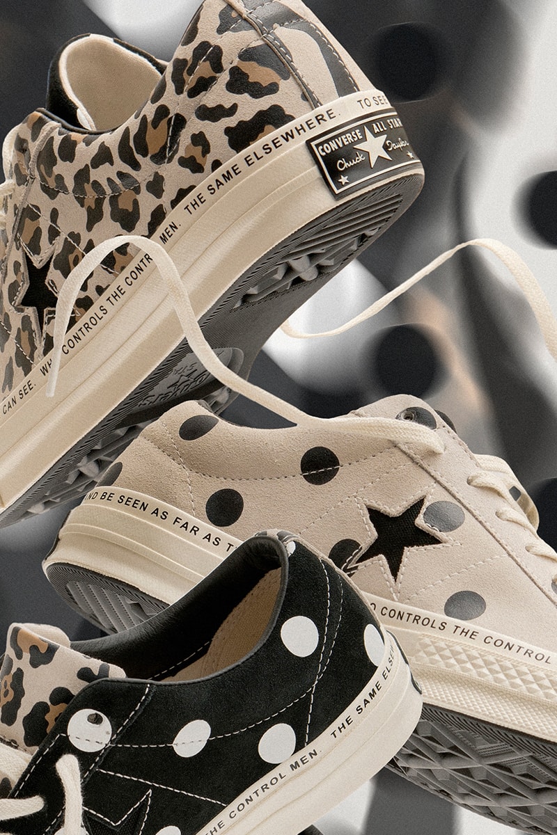 ブレインデッド　コンバース ワンスター  コラボスニーカー Brain Dead x Converse One Star Spring/Summer 2019 First Look Release Details Animal Print Zebra Polka Dot Cheetah Leopard First Look