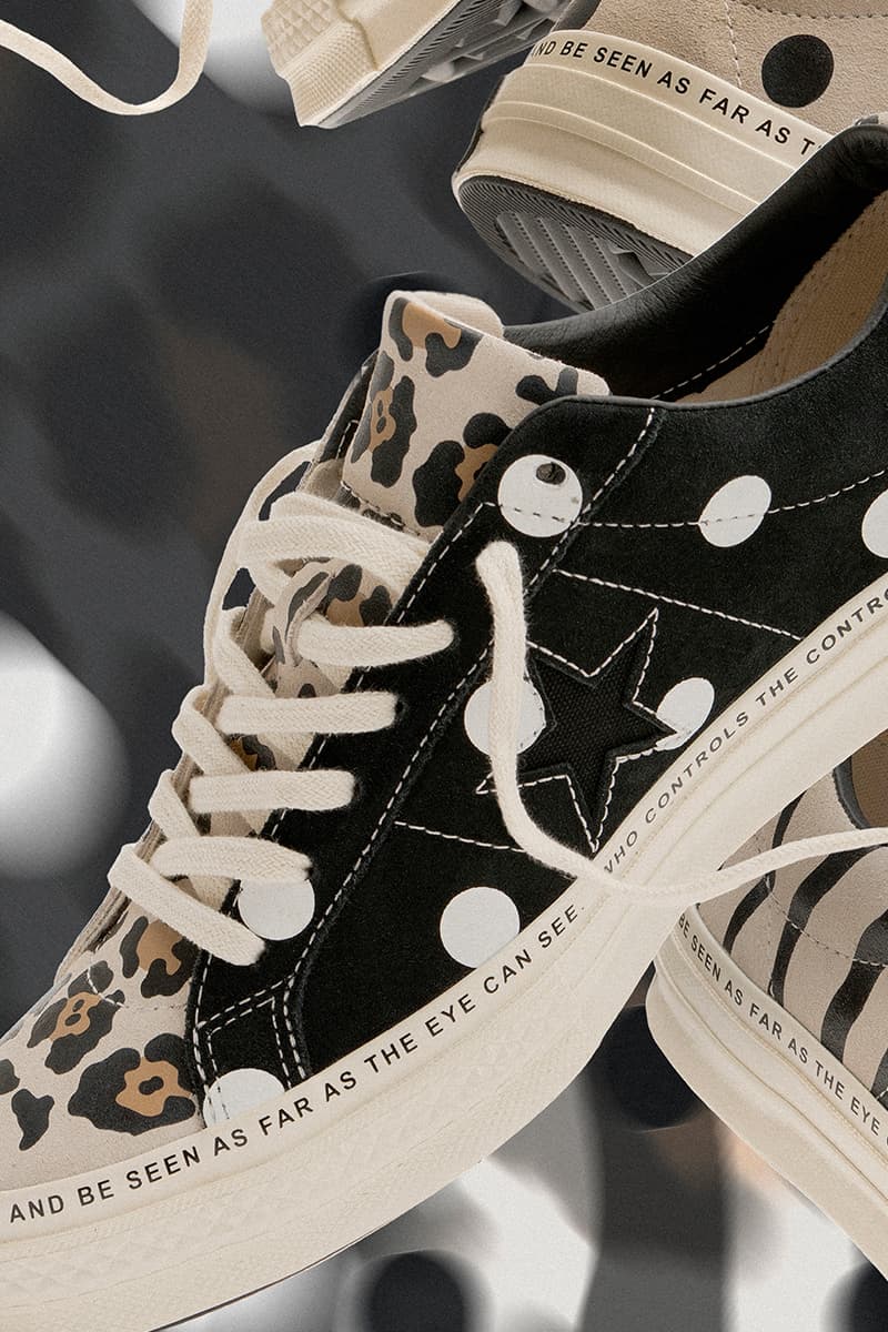 ブレインデッド　コンバース ワンスター  コラボスニーカー Brain Dead x Converse One Star Spring/Summer 2019 First Look Release Details Animal Print Zebra Polka Dot Cheetah Leopard First Look