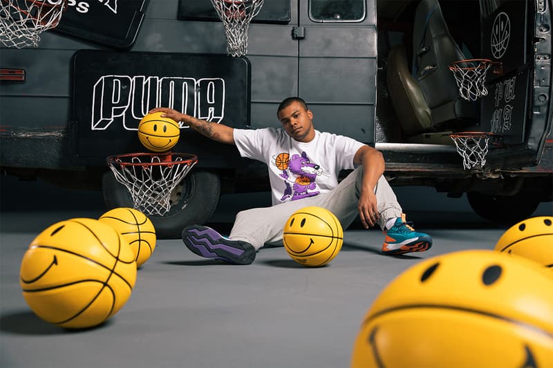 チャイナタウン マーケット プーマ オールスター Chinatown Market x Puma Hoops NBA All-Star weekend Collab collaboration puma lab footlocker exhibition pop-up charlotte t-shirts hoodies tote bags hats mad max van