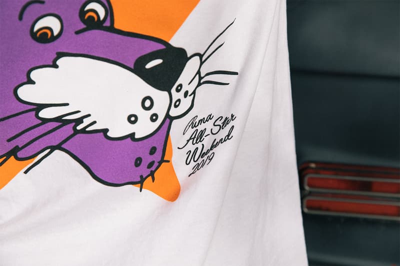 チャイナタウン マーケット プーマ オールスター Chinatown Market x Puma Hoops NBA All-Star weekend Collab collaboration puma lab footlocker exhibition pop-up charlotte t-shirts hoodies tote bags hats mad max van