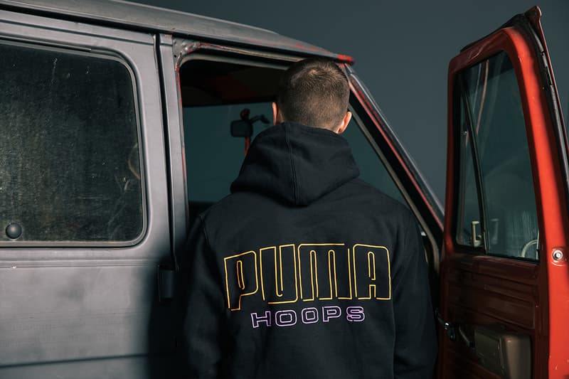 チャイナタウン マーケット プーマ オールスター Chinatown Market x Puma Hoops NBA All-Star weekend Collab collaboration puma lab footlocker exhibition pop-up charlotte t-shirts hoodies tote bags hats mad max van