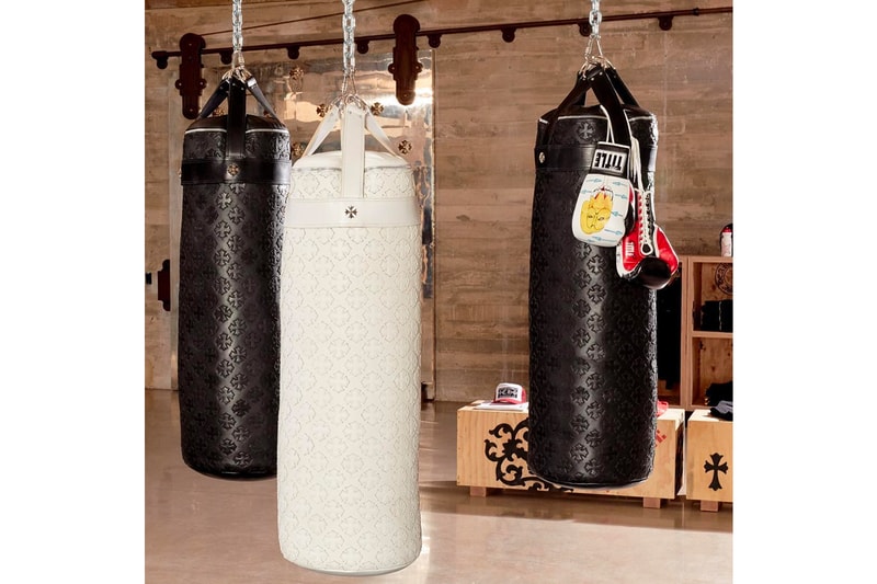 クロムハーツ　ジム　器具　アイテム　Chrome Hearts Gym Equipment Peloton gym sports boxing weightlifting athletic leather silver 
