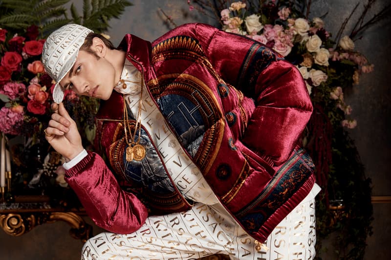 キス　ロニーファイグ　ヴェルサーチェ ベルサーチ　コラボコレクション　ラッキー・ブルー・スミス　kith versace mens spring summer 2019 fall winter2018 collection lookbook lucky blue smith ronnie fieg