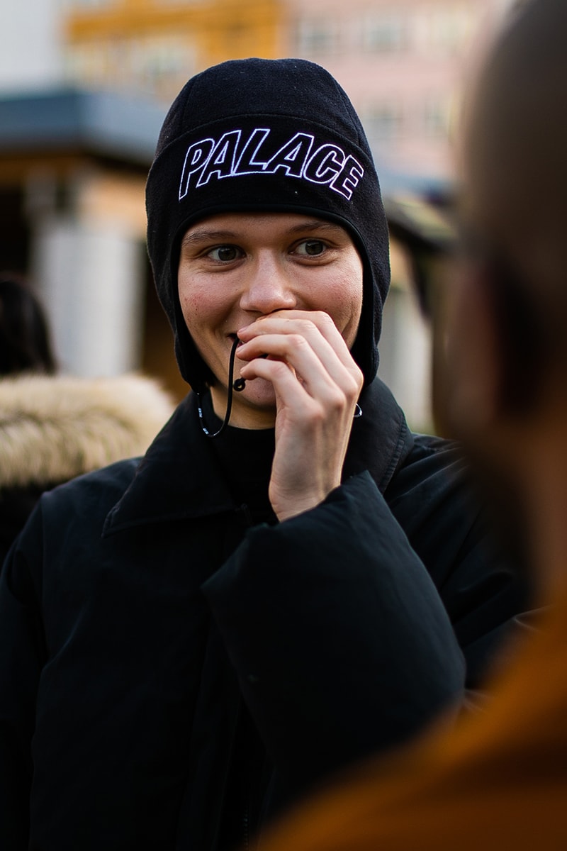 London Fashion Week Street Style FW19 Fall Winter 2019 Streetsnaps Fashion Clothing Cheyenne Maya Carty Victoria Secret Model VLTN White Boots Valentino Garavani Blazer Prada Scarf Bucket Hats Romeo Juliet Shorts Prada Milano Bag Jacket Puffer Jacket Jackets Coats Palace Skateboards Balaclava Accessories Earrings Necklaces Jewelry Aries Arise Layers Layered Clothing Off-White Virgil Abloh Sita Abellan Burberry Trench Coat JW Anderson Jonathan Ganni Chanel Skirt Waterproof Rain Gucci Balenciaga Comme Des Garçons SHIRT Versace Headband Jasper Conran Stripes Checks Striped Checkered Patterns