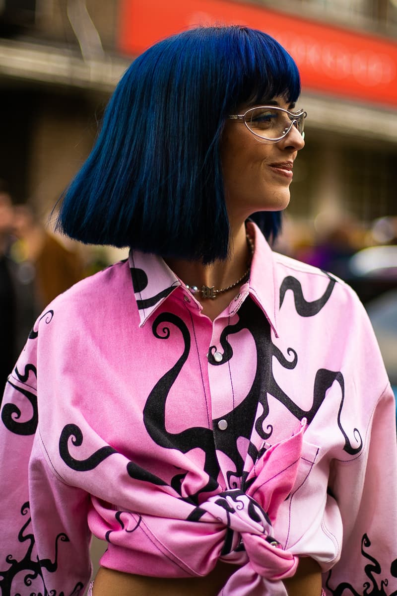 London Fashion Week Street Style FW19 Fall Winter 2019 Streetsnaps Fashion Clothing Cheyenne Maya Carty Victoria Secret Model VLTN White Boots Valentino Garavani Blazer Prada Scarf Bucket Hats Romeo Juliet Shorts Prada Milano Bag Jacket Puffer Jacket Jackets Coats Palace Skateboards Balaclava Accessories Earrings Necklaces Jewelry Aries Arise Layers Layered Clothing Off-White Virgil Abloh Sita Abellan Burberry Trench Coat JW Anderson Jonathan Ganni Chanel Skirt Waterproof Rain Gucci Balenciaga Comme Des Garçons SHIRT Versace Headband Jasper Conran Stripes Checks Striped Checkered Patterns