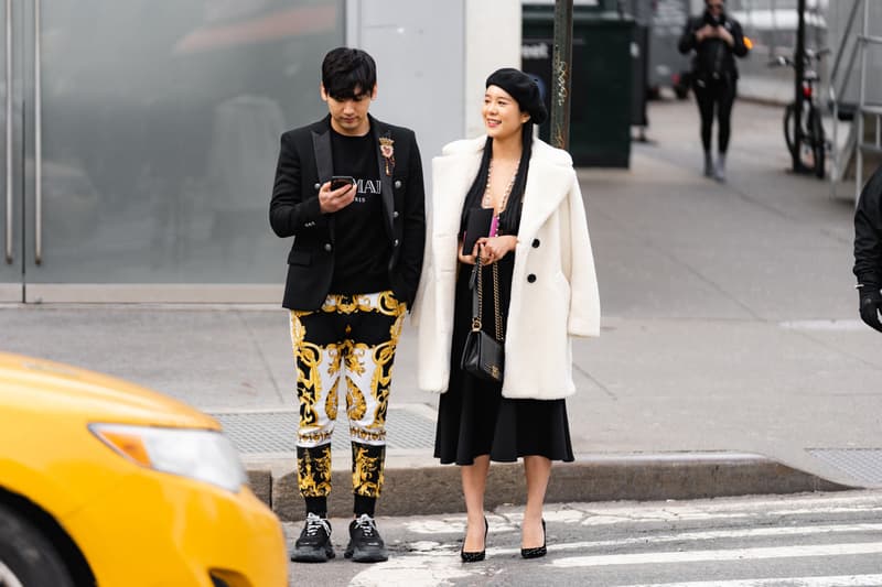 ニューヨークファッションウィーク ストリートスタイル ストリートスナップ コレクション New York Fashion Week FW19 fall winter 2019 city Street Style Snaps outfits photograph calvin klein dior nike air max tn tuned palm angels louis vuitton off white blazer puma ader error prada 18 east