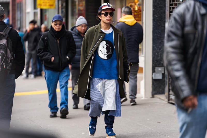 ニューヨークファッションウィーク　ストリートスタイル　ストリートスナップ　コレクション　New York Fashion Week FW19 fall winter 2019 city Street Style Snaps outfits photograph calvin klein dior nike air max tn tuned palm angels louis vuitton off white blazer puma ader error prada 18 east