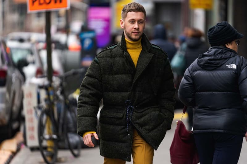 ニューヨークファッションウィーク　ストリートスタイル　ストリートスナップ　コレクション　New York Fashion Week FW19 fall winter 2019 city Street Style Snaps outfits photograph calvin klein dior nike air max tn tuned palm angels louis vuitton off white blazer puma ader error prada 18 east