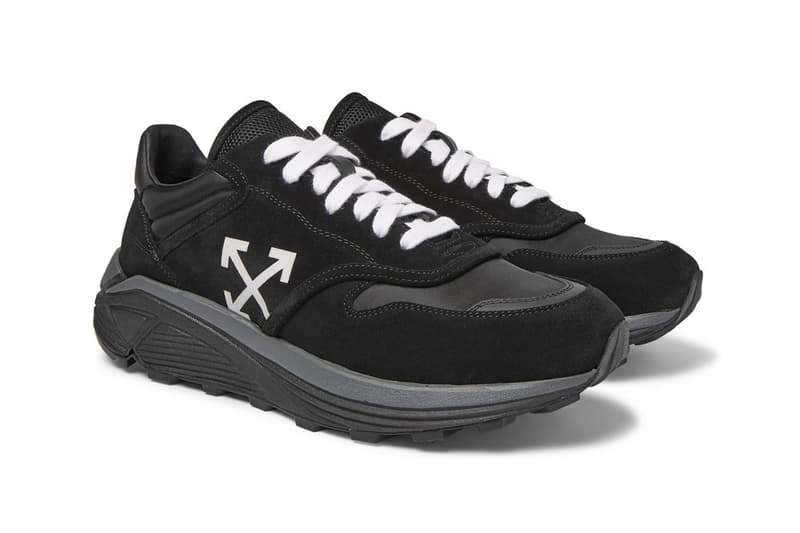 ヴァージル・アブロー オフホワイト Off-White Jogger Suede And Shell Sneakers Info Mr. Porter Retail sneakers chunky shopping online virgil abloh trainers footwear sneakers kicks 