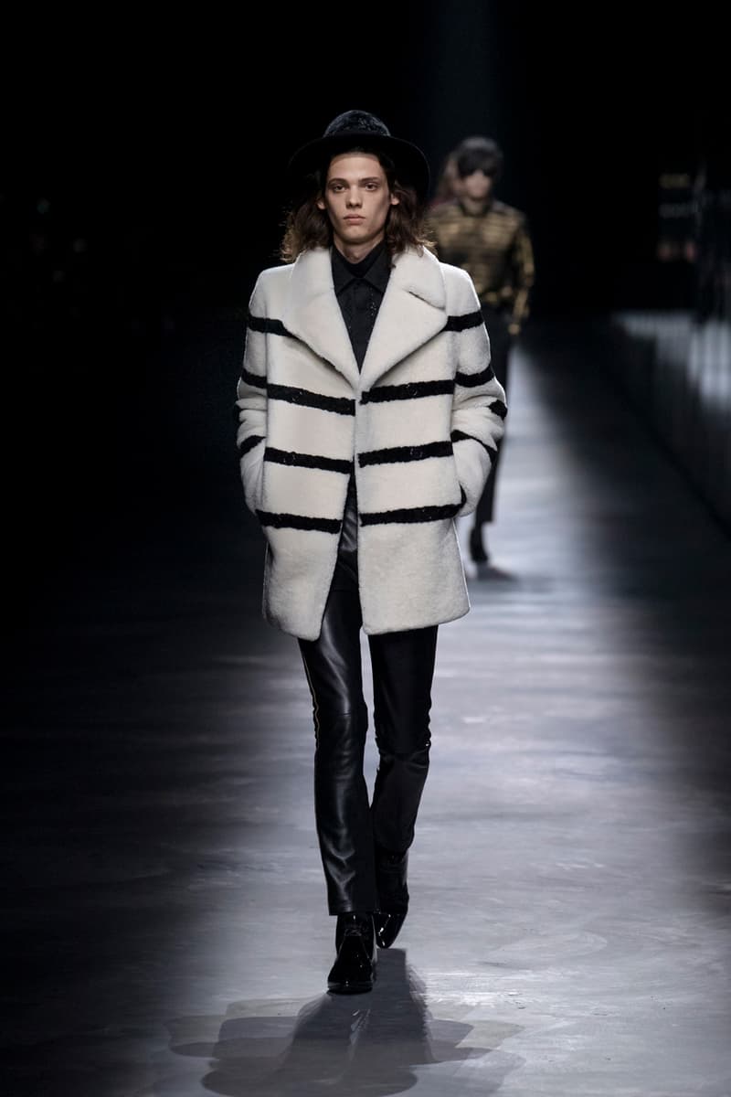 サンローラン SAINT LAURENT 2019年秋冬 ランウェイ コレクション ルック メンズ コート アウター オンライン デザイナー パリ