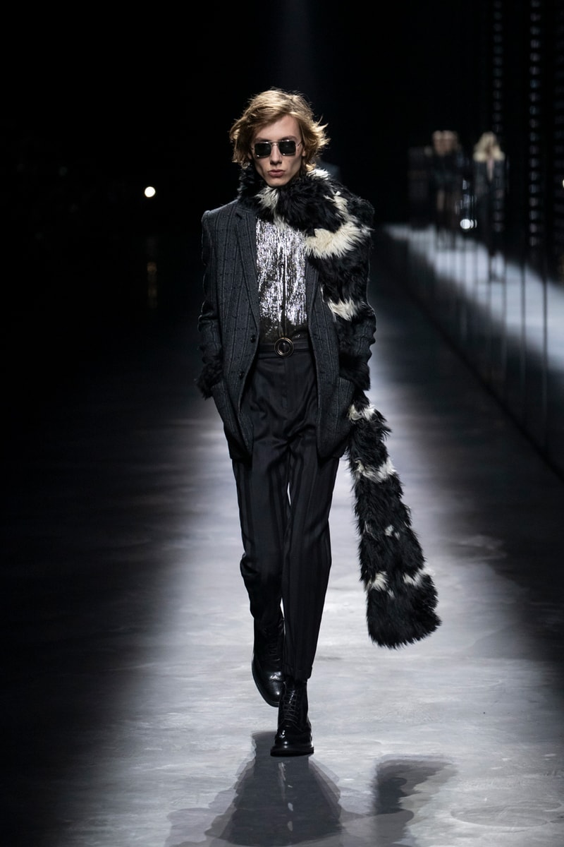 サンローラン SAINT LAURENT 2019年秋冬 ランウェイ コレクション ルック メンズ コート アウター オンライン デザイナー パリ 