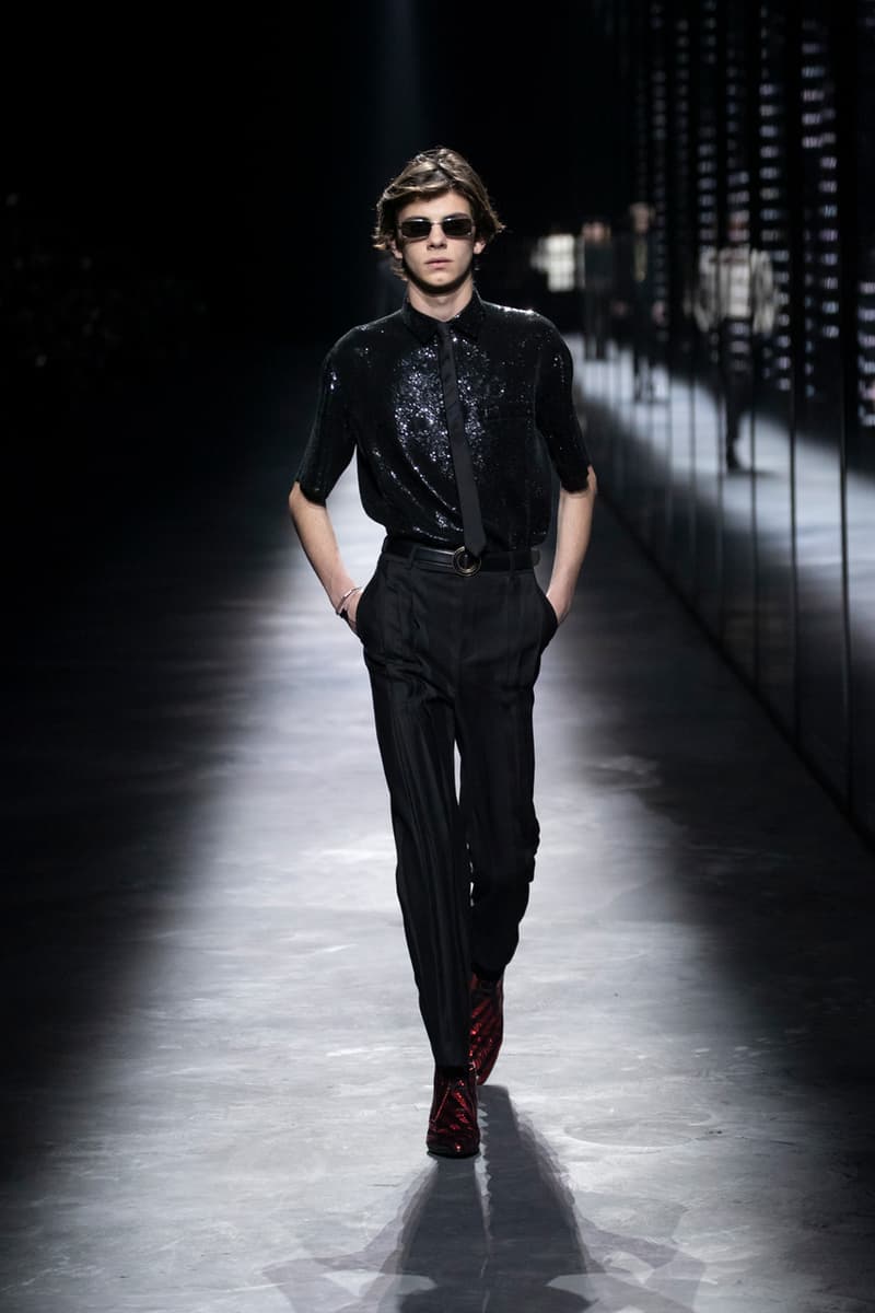 サンローラン SAINT LAURENT 2019年秋冬 ランウェイ コレクション ルック メンズ コート アウター オンライン デザイナー パリ