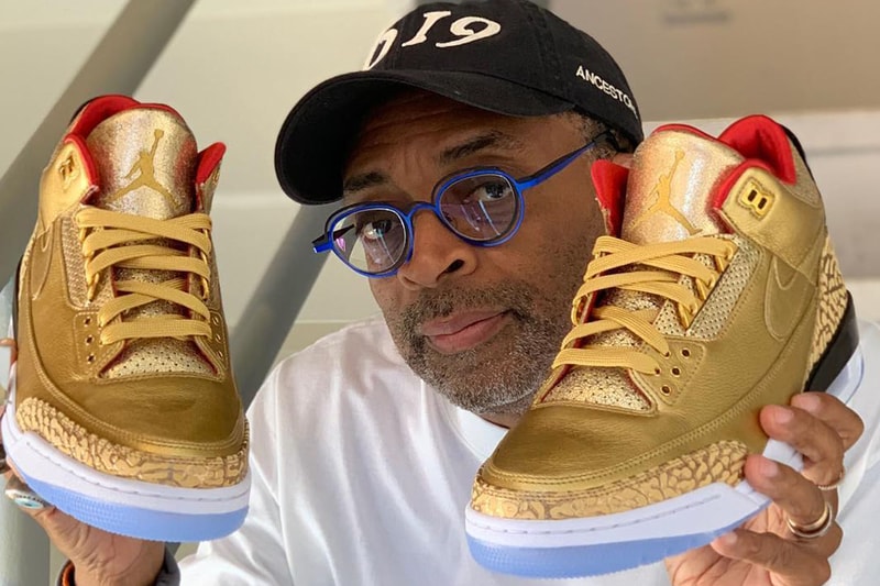 スパイク・リーが第91回アカデミー賞で着用するナイキ エアジョーダン3を公開 spike lee air jordan 3 tinker gold oscars sneakers footwear awards ceremony entertainment custom 