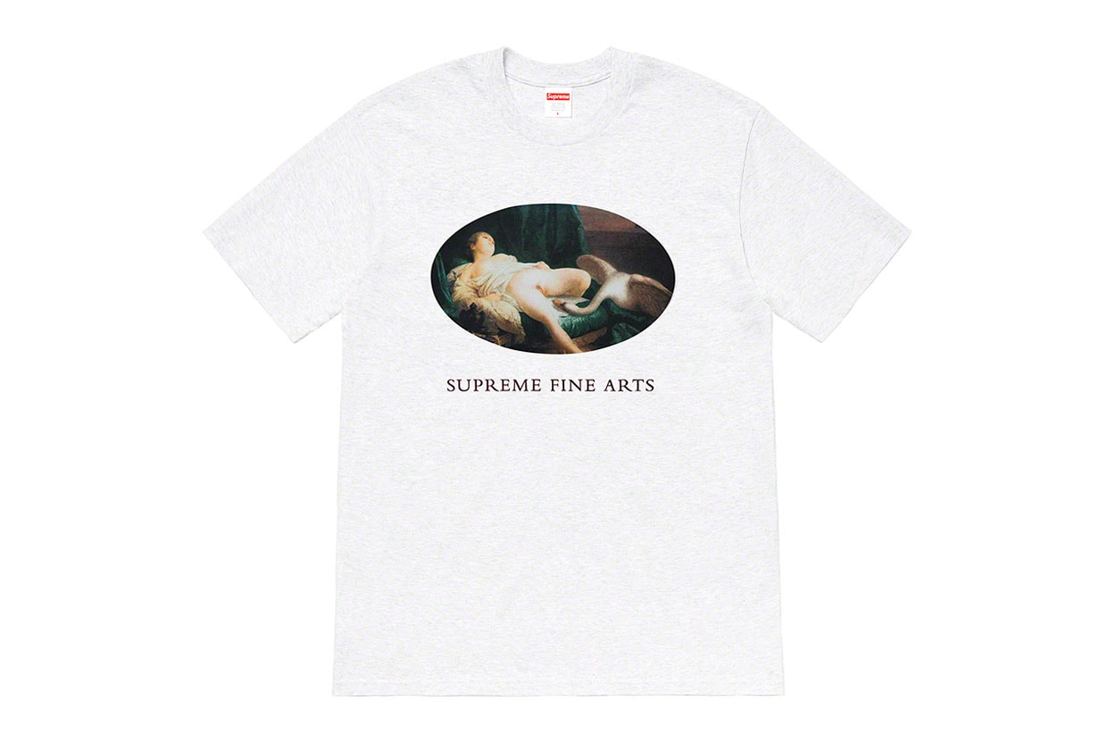 シュプリーム Supreme Tシャツ 2019年春夏コレクション レダと白鳥 キング・オブ・ニューヨーク middle finger to the world Tee Tshirt