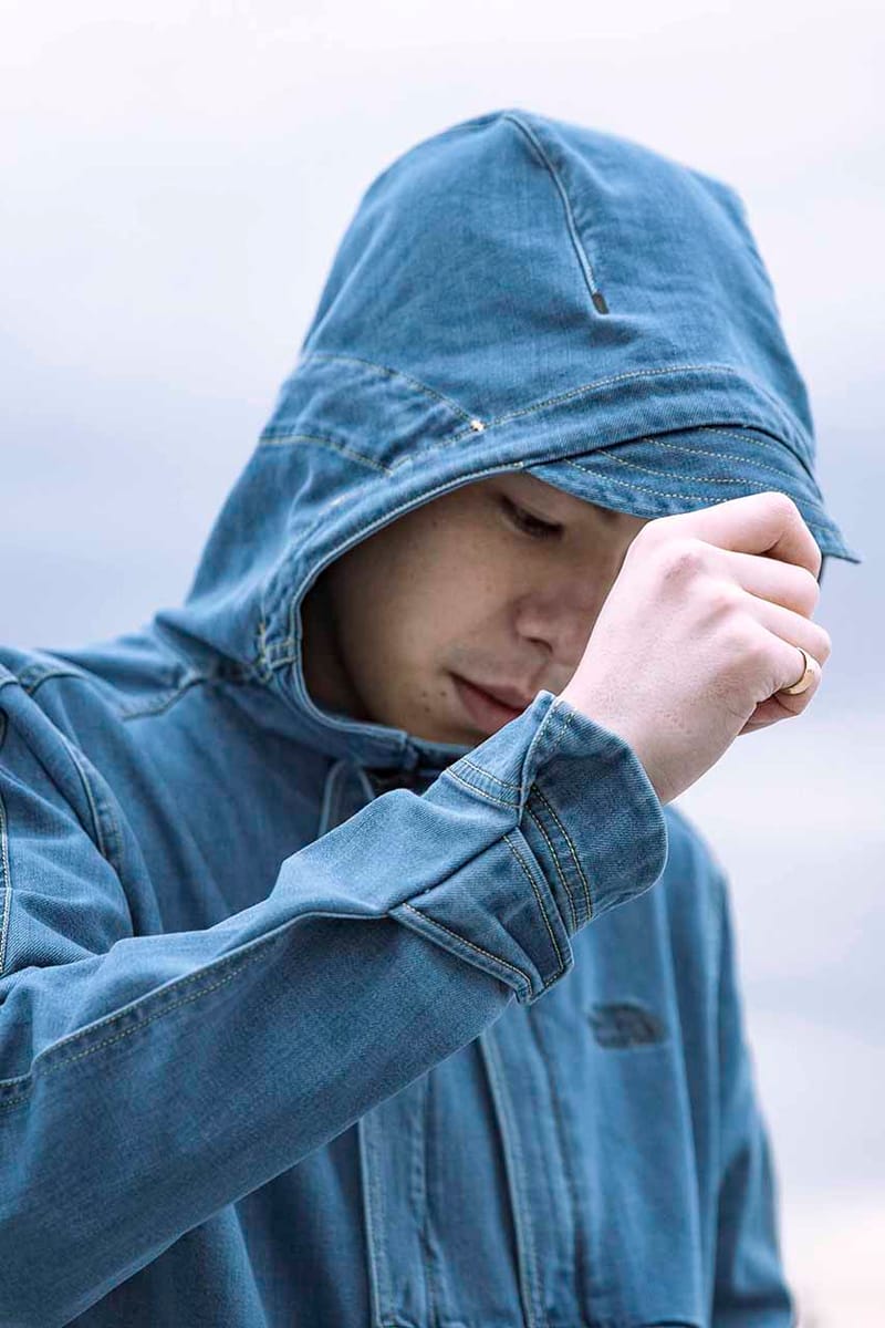 the north face denim jacket
