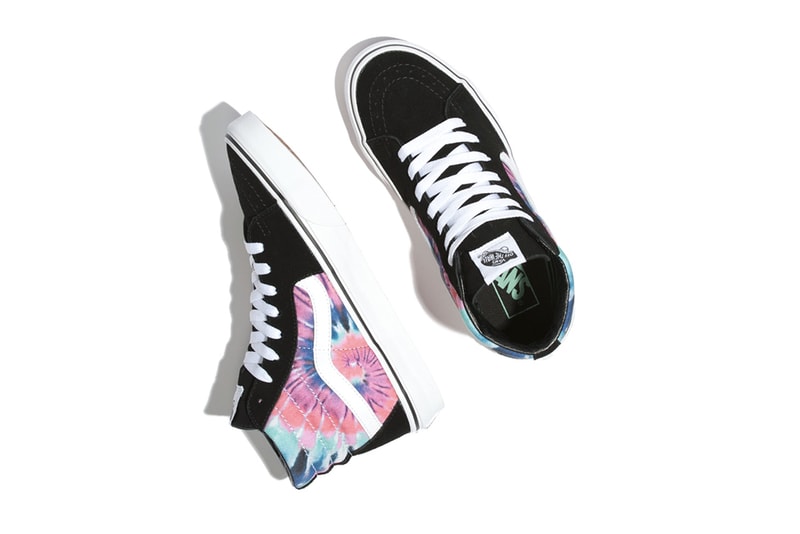 ヴァンズ スニーカー　タイダイ　Vans Slip On Old Skool Authentic First Look Release Date Tie-Dye Embroidery Details Buy Purchase