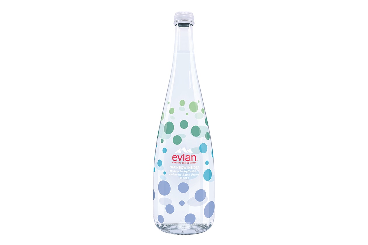 ヴァージルアブロー エビアン　水筒 ボトル ソマ Virgil Abloh Evian Soma Refillable Water Bottle refile cup filtration design glass wood