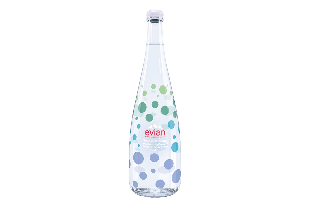 ヴァージルアブロー エビアン　水筒 ボトル ソマ Virgil Abloh Evian Soma Refillable Water Bottle refile cup filtration design glass wood