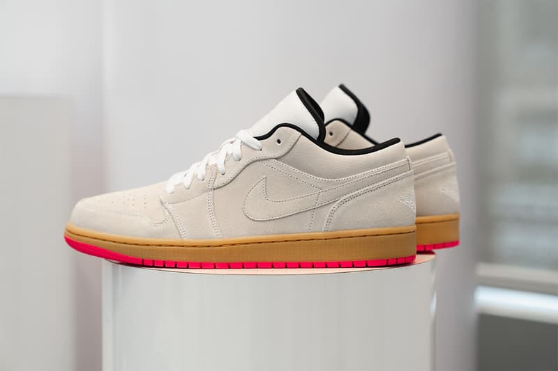 air jordan 1 low jordan brand 2019 spring footwear skateboarding sail gym red university gold black white yellow hyper pink white black gym red