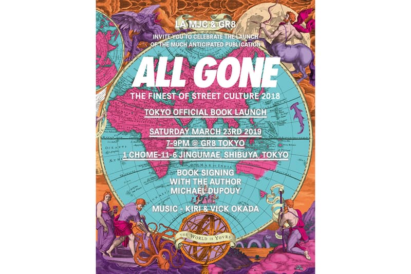 ALL GONE 2018 オール ゴーン 2018  出版記念サイン会が原宿の GR8 にて開催