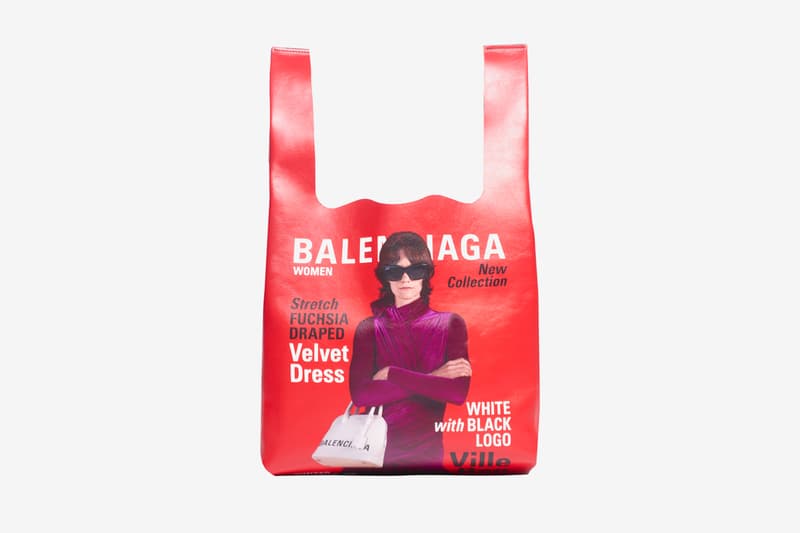 バレンシアガ ショッピングバッグ Balenciaga Campaign Super Market Tote Release Info two-toned red blue calfskin leather 5788321CYBN6064 made in Italy