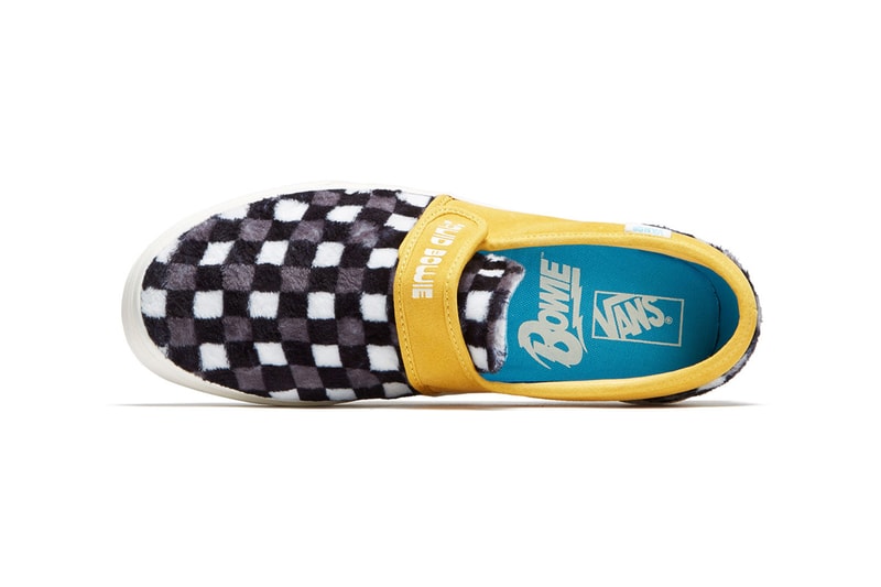 デヴィッド・ボウイ　ヴァンズ　カプセルコレクション David Bowie Vans Sneaker Collection Vans era ziggy stardust slip-on 47 V dx old skool era release date info space oddity lightning bolt Hunky Dory fuzzy suede 