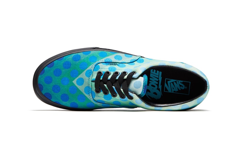 デヴィッド・ボウイ　ヴァンズ　カプセルコレクション David Bowie Vans Sneaker Collection Vans era ziggy stardust slip-on 47 V dx old skool era release date info space oddity lightning bolt Hunky Dory fuzzy suede 