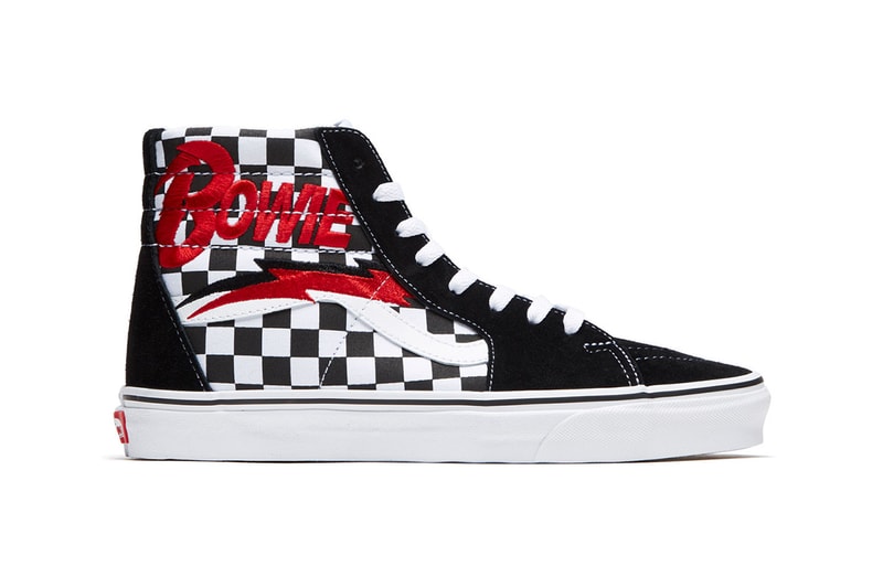デヴィッド・ボウイ　ヴァンズ　カプセルコレクション David Bowie Vans Sneaker Collection Vans era ziggy stardust slip-on 47 V dx old skool era release date info space oddity lightning bolt Hunky Dory fuzzy suede 
