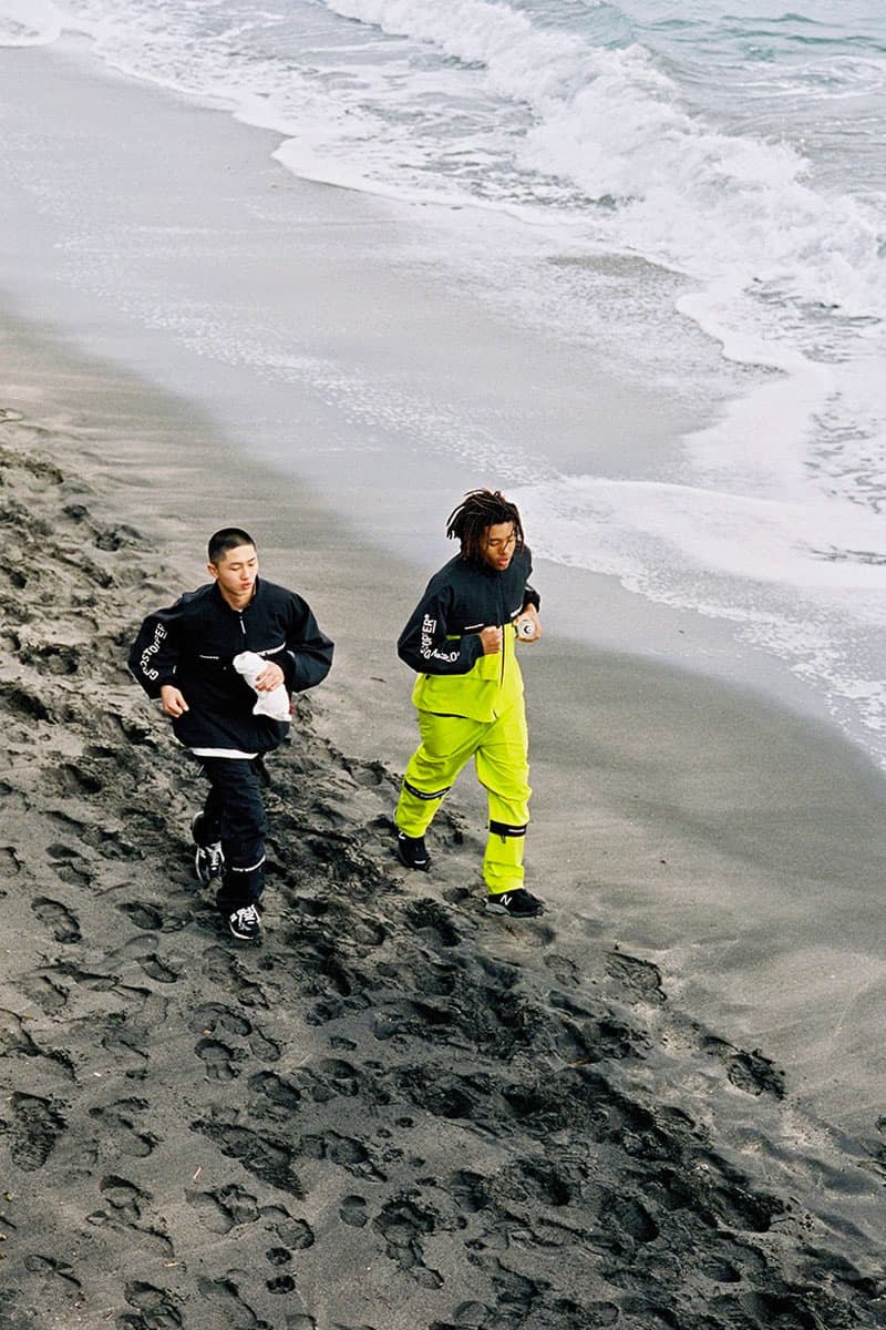 ゴアテックス　ディスイズネバーザット　Gore-Tex thisisneverthat WINDSTOPPER Collection Black Neon Yellow Jacket Pant T shirt