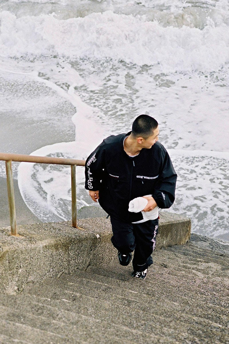 ゴアテックス　ディスイズネバーザット　Gore-Tex thisisneverthat WINDSTOPPER Collection Black Neon Yellow Jacket Pant T shirt