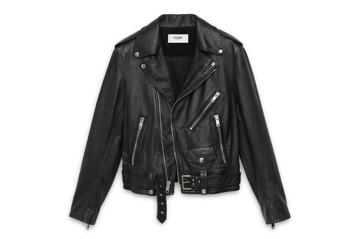セリーヌ エディ・スリマン Hedi Slimane Debut CELINE Collection Online Release Available Leather Suit Jacket Pants T shirt
